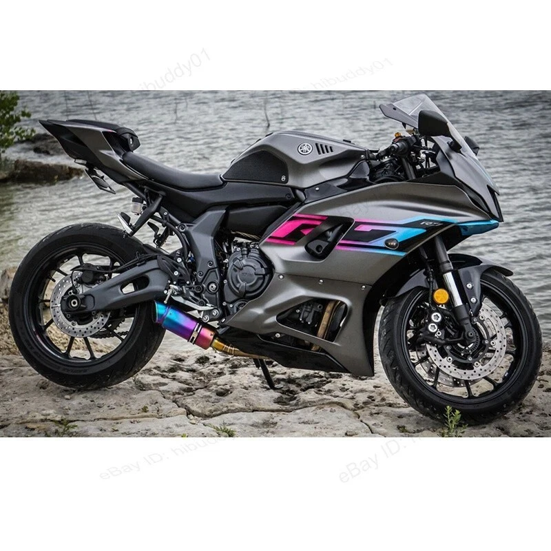 YZF R7 2021-2025 para Yamaha MT-07 sistema completo cabezal de escape tubo silenciador puntas Foto 2 de 4