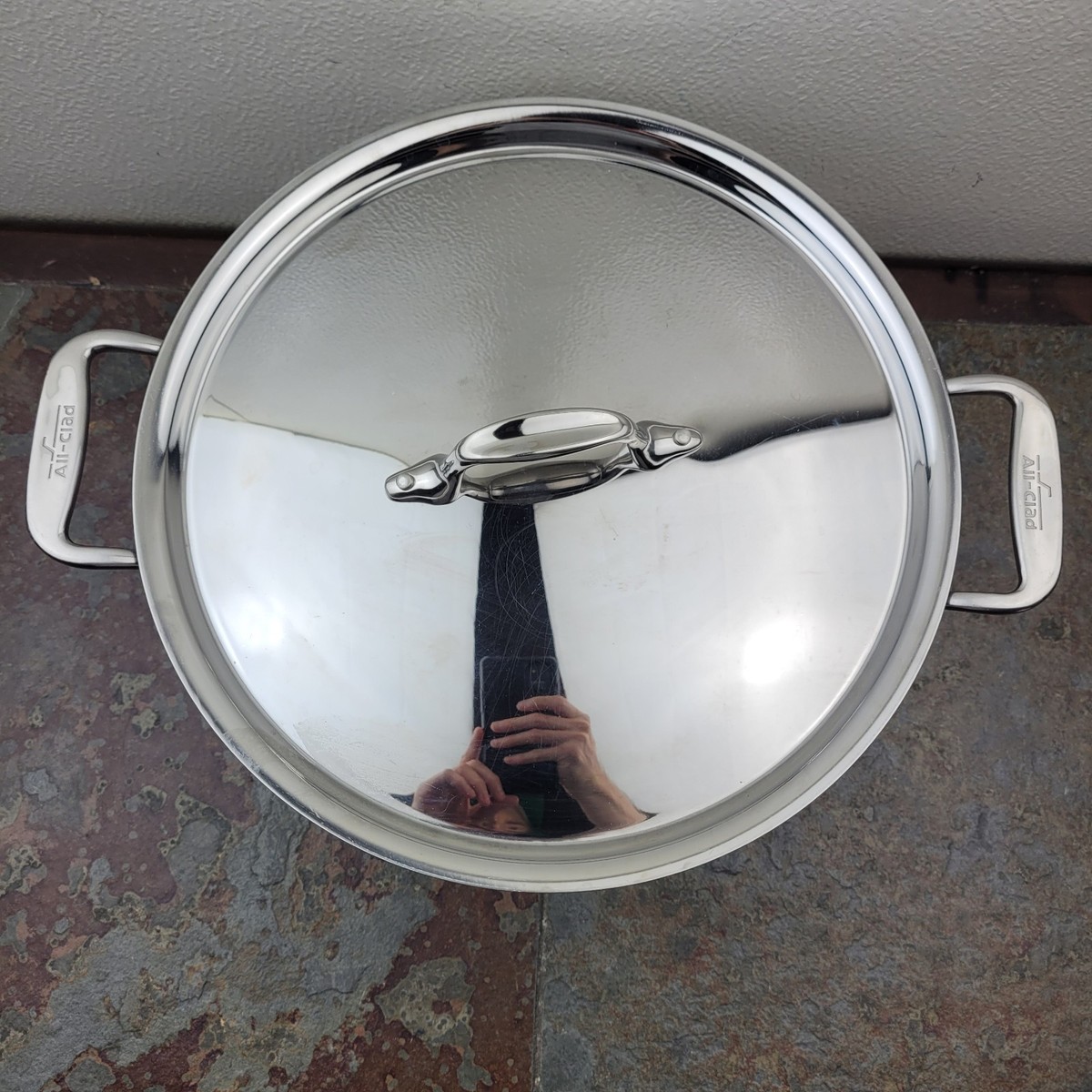 All Clad Copper-Core Stock Pot & Lid 8 Quart Qt • USA | eBay