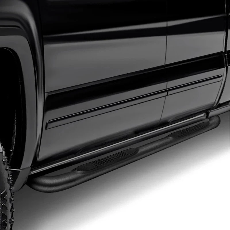 For Chevy Colorado 04-12 TrailFX 1110134043 3" Cab Length Black Round Step Bars Foto 2 de 3