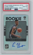 2016-17 Donruss Optic Rookie Signatures Holo Caris LeVert Rookie Auto PSA 10