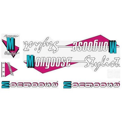 1988 Mongoose Stylist decal set - blue frame