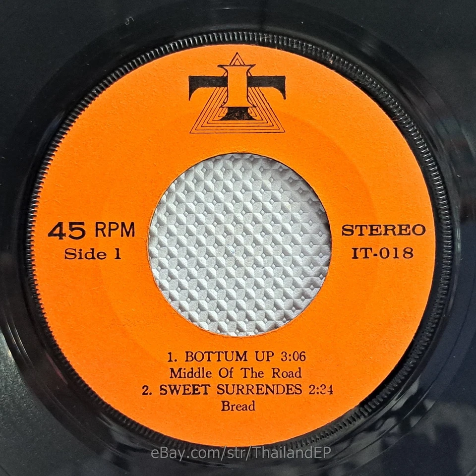 MIDDLE OF THE ROAD /BREAD / PYTHON LEE JACKSON THAILAND EP 45 1st List Rare - Image 4 of 4