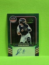 2026 Panini Stars And Stripes Ryder Helfrick #CNT-RH Auto Green Prizm