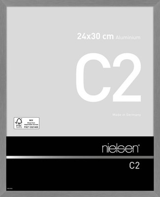 Nielsen Alurahmen C2 24x30 cm struktur grau matt
