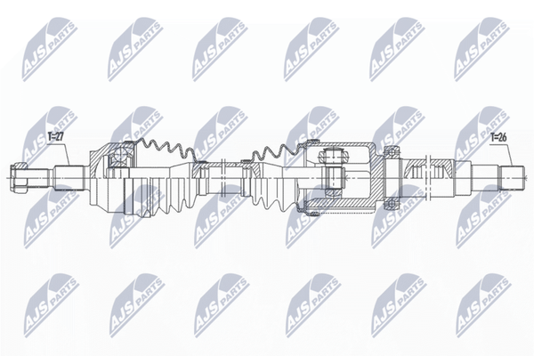 NTY NPW-FR-163 Antriebswelle Vorne Rechts FüR Ford-image