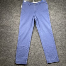Polo Ralph Lauren Classic Cotton Twill Pants Mens 30x30 Blue The Polo Chino Pony