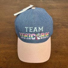 Team Unicorn Hat Cap Girls Youth Strapback NEW