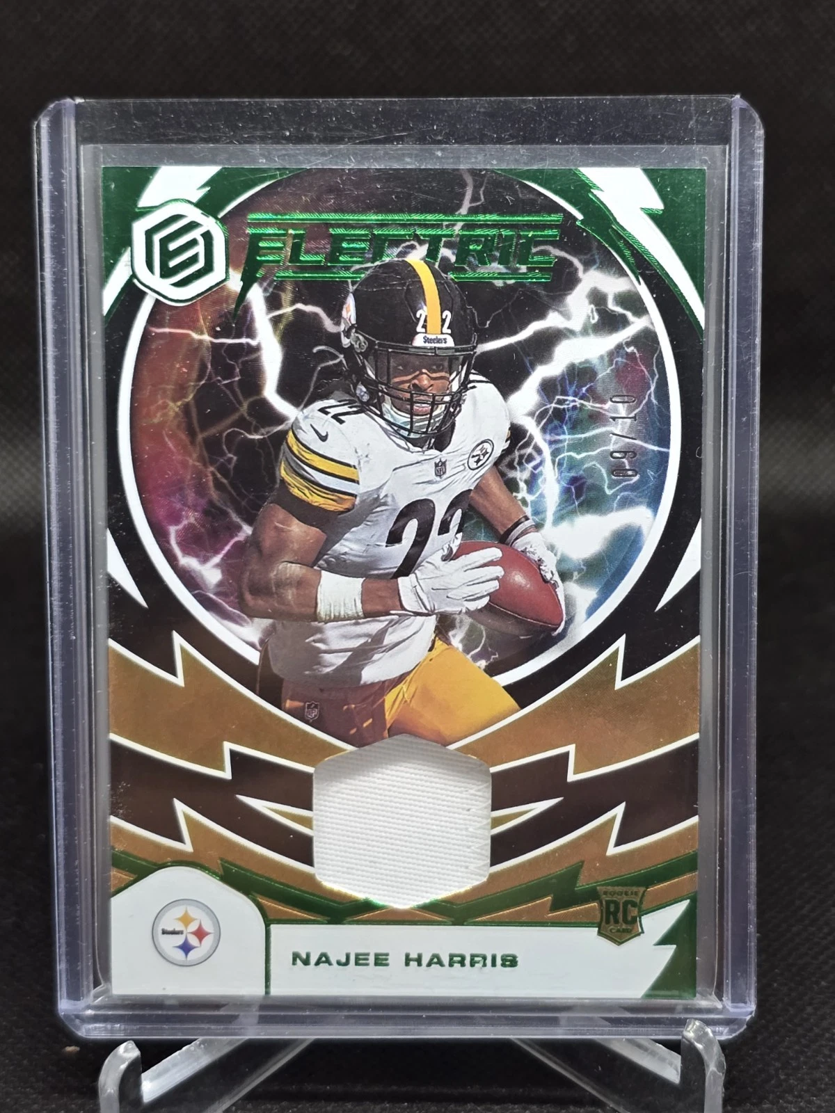 Najee Harris Panini Elements Rookie Neon Material Signs #NHA Base