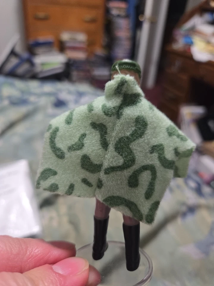 De colección 1984 Star Wars Princesa LEIA Batalla Camuflaje PONCHO Combat Endor Cinturón Kenner Foto 2 de 4