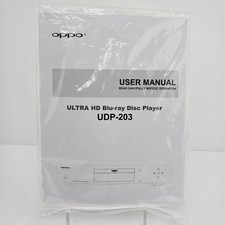 OPPO UDP-203 Ultra HD Blu-ray Disc Player User Manual Paperwork Docs Set