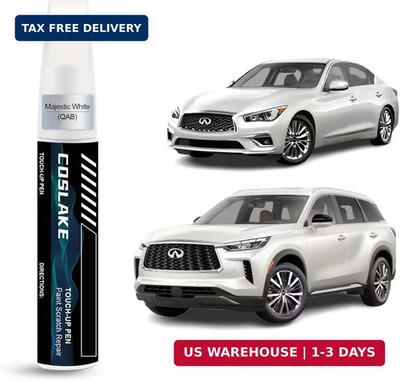 Car Touch Up Paint(Majestic White(QAB)) for INFINITI, Car Paint Scratch Repair K