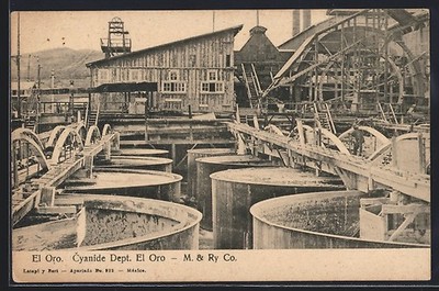 El Oro, Cyanide Dept. El Oro, M. & Ry Co., Goldmine, Ansichtskarte 