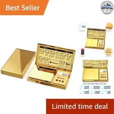 Digital Pocket Scale Gold 200g x 0.01g Backlit LCD Tare Jewelry Food