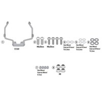 Set Erweiterung Givi A1212A FüR Windschutzscheibe 1212A, Honda GB 350 S