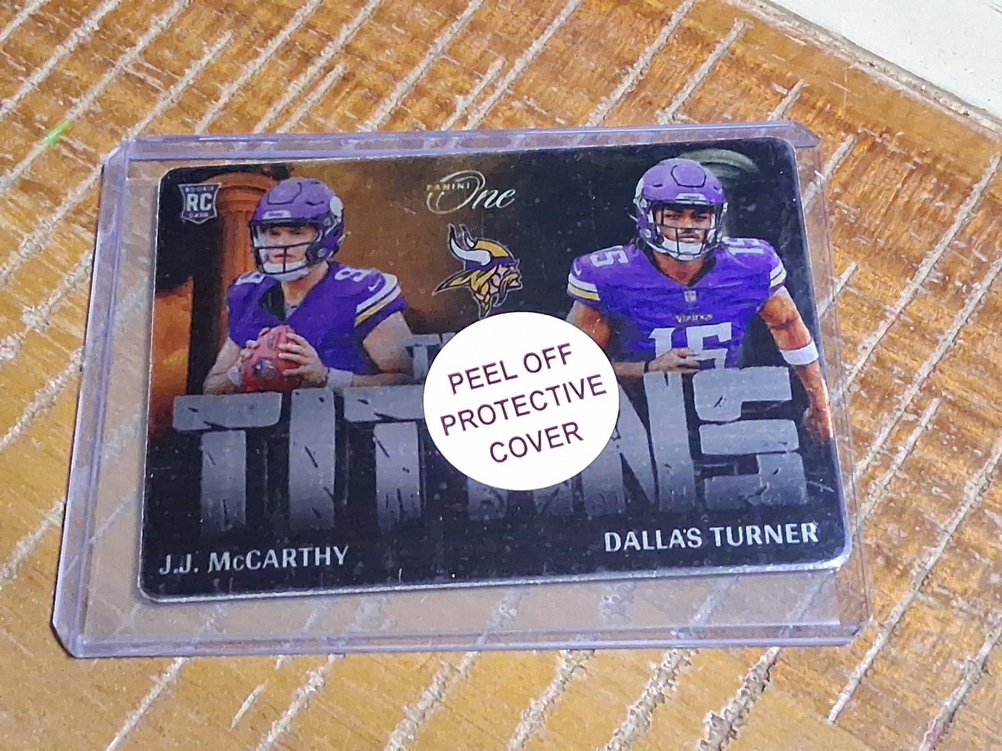 2024 Panini One JJ Mccarthy Dallas Turner Team Titans Rc