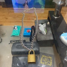 Louis Vuitton Gold Padlock Accessory Charm Lock