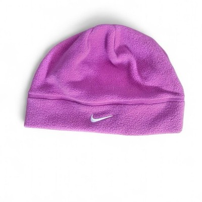 Nike warm and soft pink fleece beanie hat. | eBay display picture 2