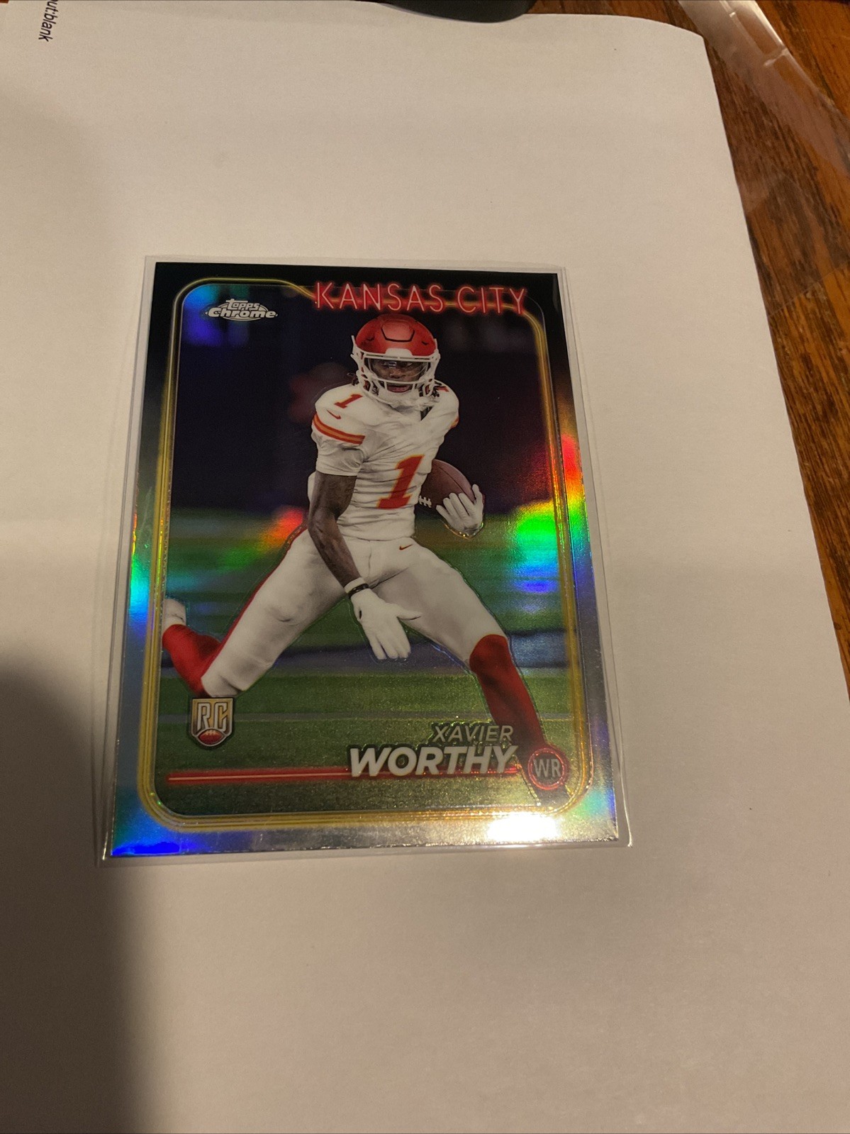 2024 Topps Chrome - Rookies Xavier Worthy #208 Refractor (RC)