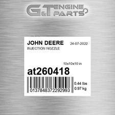 AT260418 INJECTION NOZZLE fits JOHN DEERE (Surplus Open Box)