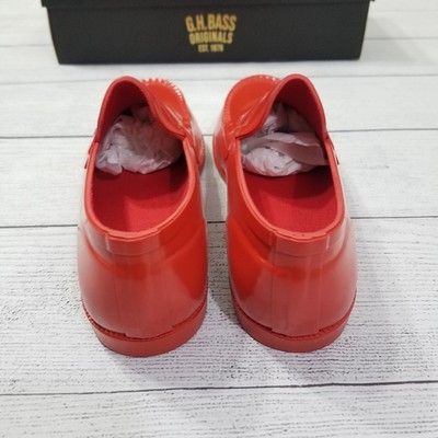 COPY - G.H. Bass Weejuns Whitney Waterproof Rubber Loafers – red | W Size 6 … G.H. Bass Weejuns Whitney Waterproof Rain Loafers Womens sz  main image 4