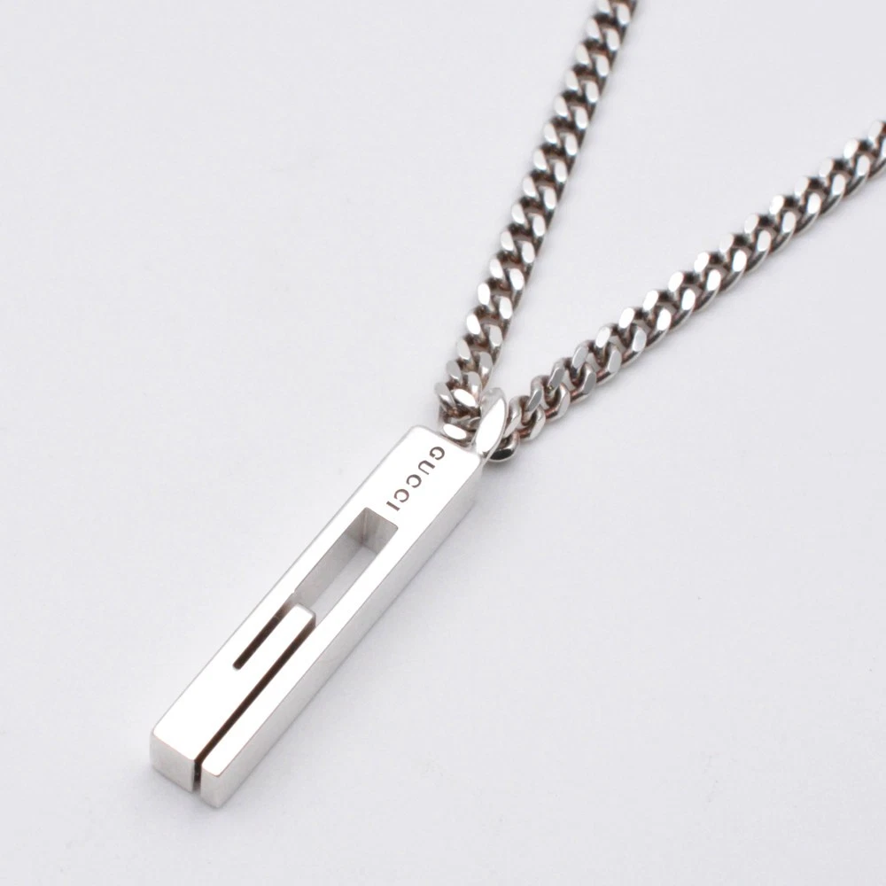 Collana Gucci Ritaglio G Argento Ag925 Catena 49Cm Peso 14 6G Accessori Gioielli