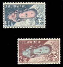 Czechoslovakia: 1963 Vostok VI First Women Cosmonauts Airmails (C57-C58) Mint