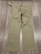 Dockers Men's Beige Chino Dress Pants Khaki Straight Fit 36x32 Lux Cotton NWT