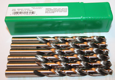 PRECISION TWIST DRILL 015625 #Y HSS JOBBER DRILL BIT 5 3/8''L - QTY OF 6 - NEW