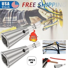 2x Wire Stripping&Twisting Tool Electrical Drill Wire Stripper Cable Nut Twister