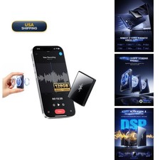 128GB 10800H 2-Sides Magnetic Voice Recorder Al-Triple Noise Cancellatio