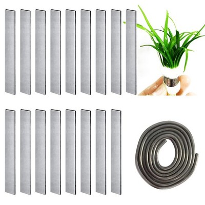 Aquarium Plant Weight Anchor, 17 PCS Lead Sheets, 40 inch Lead Strip, Fish Tank