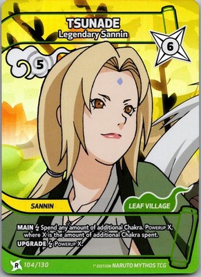 Tsunade 104/130 R Foil Naruto Mythos
