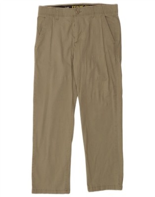 LEE Herren Extreme Comfort Straight Chino Hose W32 L30 Khaki Baumwolle HJ29