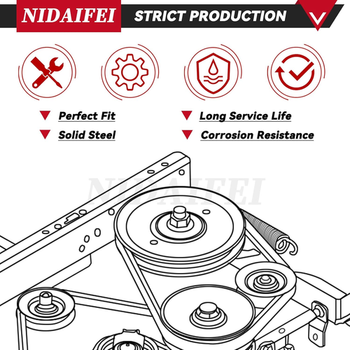 604231 Flat Idler Pulley Replaces Hustler 604231 for Hustler 48" Raptor SD, 52" - 第 9/12 張圖片