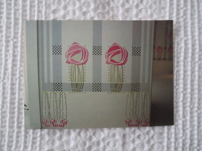 C.R. MACKINTOSH-POSTKARTE'', DAS HILL HOUSE IN HELENSBURGH, SCHABLONIERTE ROSE MOFIT
