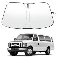 For 1992-2025 Ford Econoline E-Series Van Windshield Sun Shade Heat Block Cover