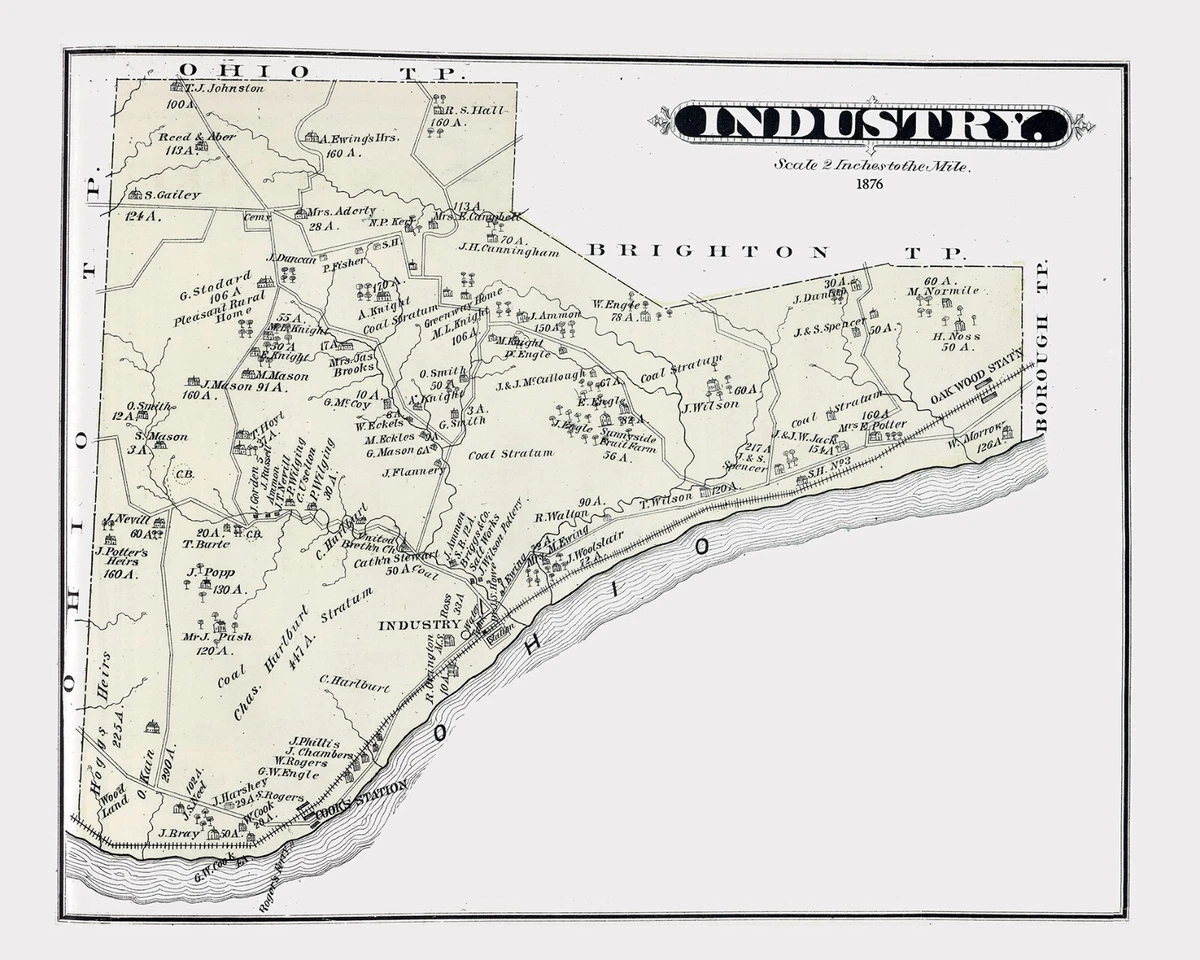 Beaver County Pa Township Map