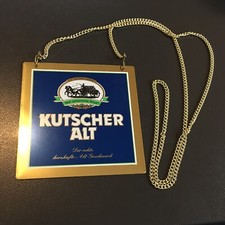 Kutscher Alt Zapfhahnschild Werbeschild