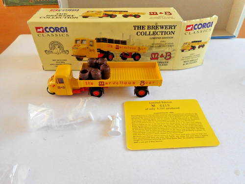 Corgi Classics 15201 Scammell Scarab Delivery Truck M & B Beer Ltd Ed+ box