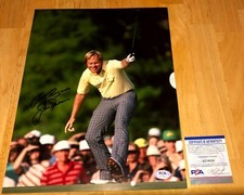Jack Nicklaus Golden Bear Golf Signed Autographed 11x14 Photo PSA B