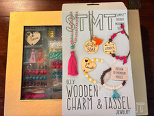 STMT D.I.Y Wooden Charm  Tassel Jewelry Making Kit- New