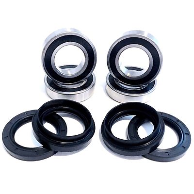 Both Front Wheel Bearing & Seal Kits for 95-10 Yamaha Wolverine 350 450 2x4 4x4
