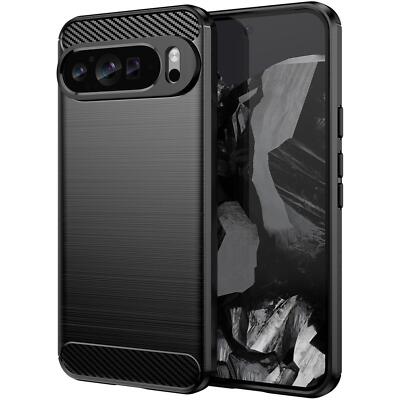 Hülle Carbon für Google Pixel 9 Pro Schutzhülle Handy Case Cover Handyhülle
