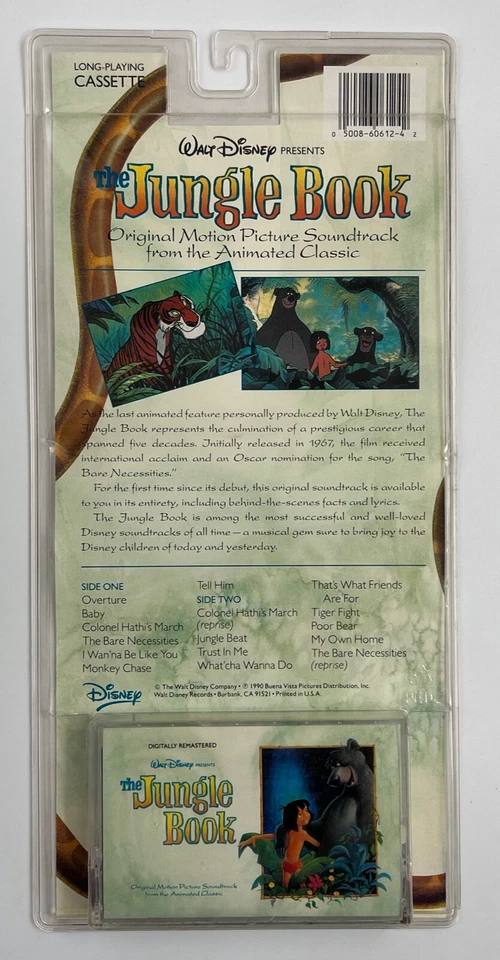 The Jungle Book 1990 Original Motion Picture Soundtrack Cassette Tape New Sealed - Image 2 of 4