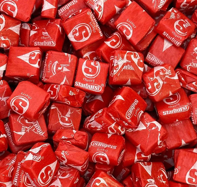 Starburst ALL CHERRY FLAVOR Fruit Chews- 4 Fruity Red Flavors- [2 POUNDS}