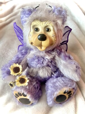 Robert Raikes Pink Fairy Mohair Articulated Wood Bear Face Bumble Bee 205/750