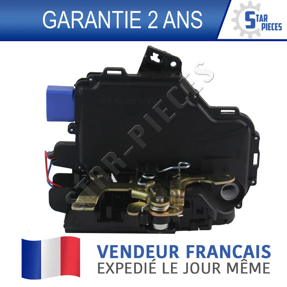 SERRURE DE PORTE INTERIEURE AVANT GAUCHE CONDUCTEUR VW POLO 9N T5 3B1837015AQ - Photo 3/4