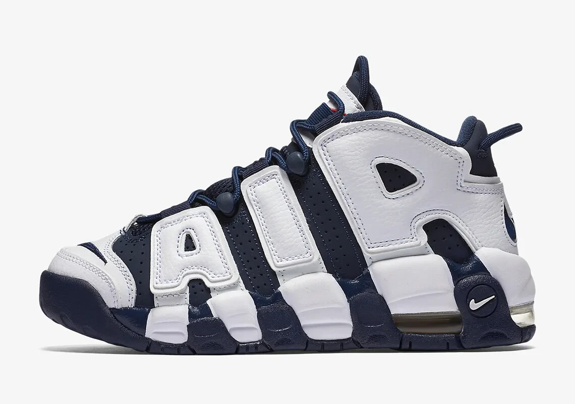 NIKE AIR MORE UPTEMPO 2020年 Nike Air More Uptempo Olympic GS 2020 SZ 6.5Y White Midnight Navy