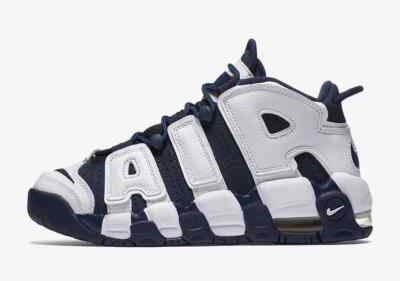 Nike Air More Uptempo Olympic GS 2020 SZ 6.5Y White Midnight Navy