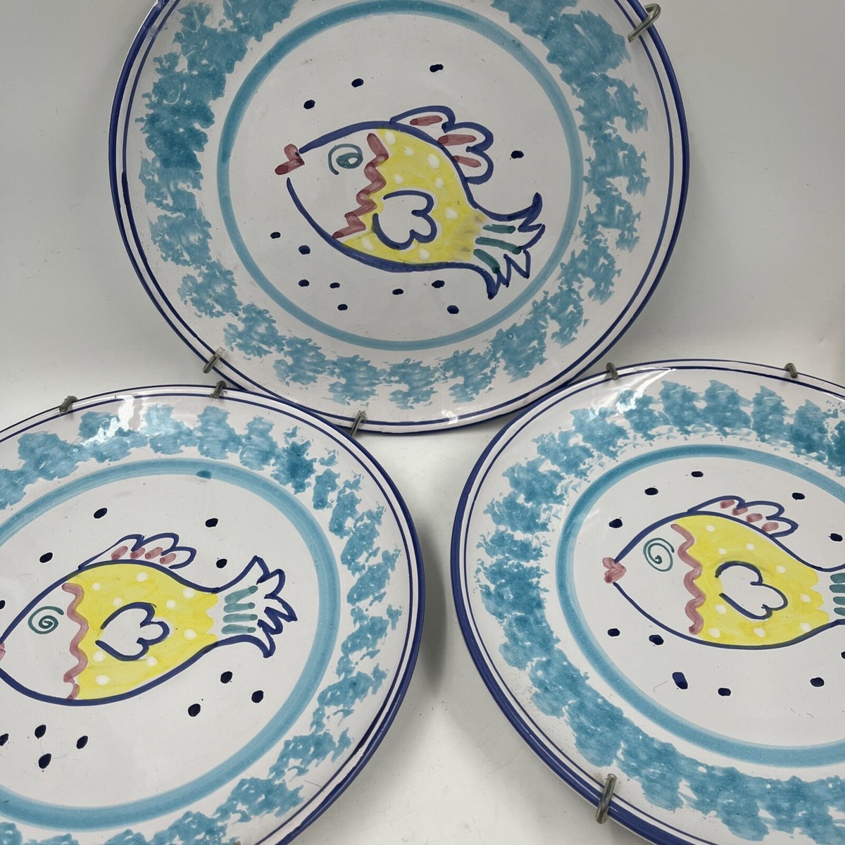 Dinnerware Vietri Fish Vintage Vietri Style Campagna Made In Italy
